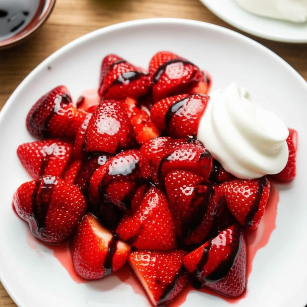 Balsamic Strawberries Just A Little Bit Different image