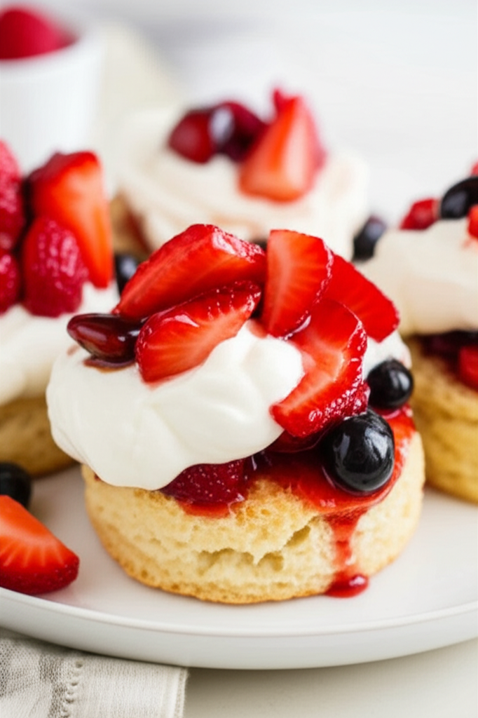 Balsamic Strawberry Shortcakes image