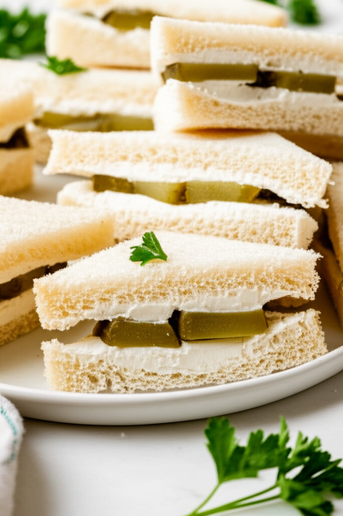 Pickled Okra Sandwiches image