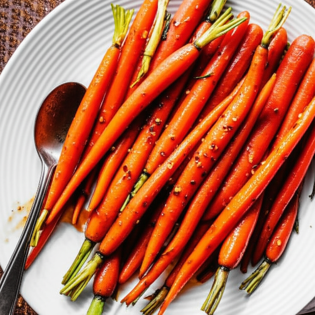 Balsamic Vinegar Honey Marinated Carrots image