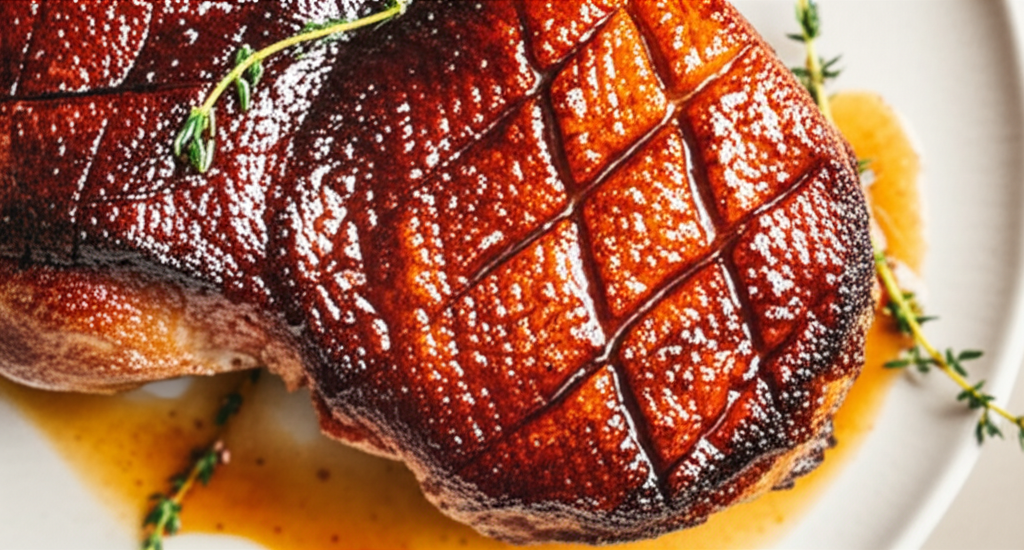 Balsamic Orange Honey Maple Syrup Glazed Duck image