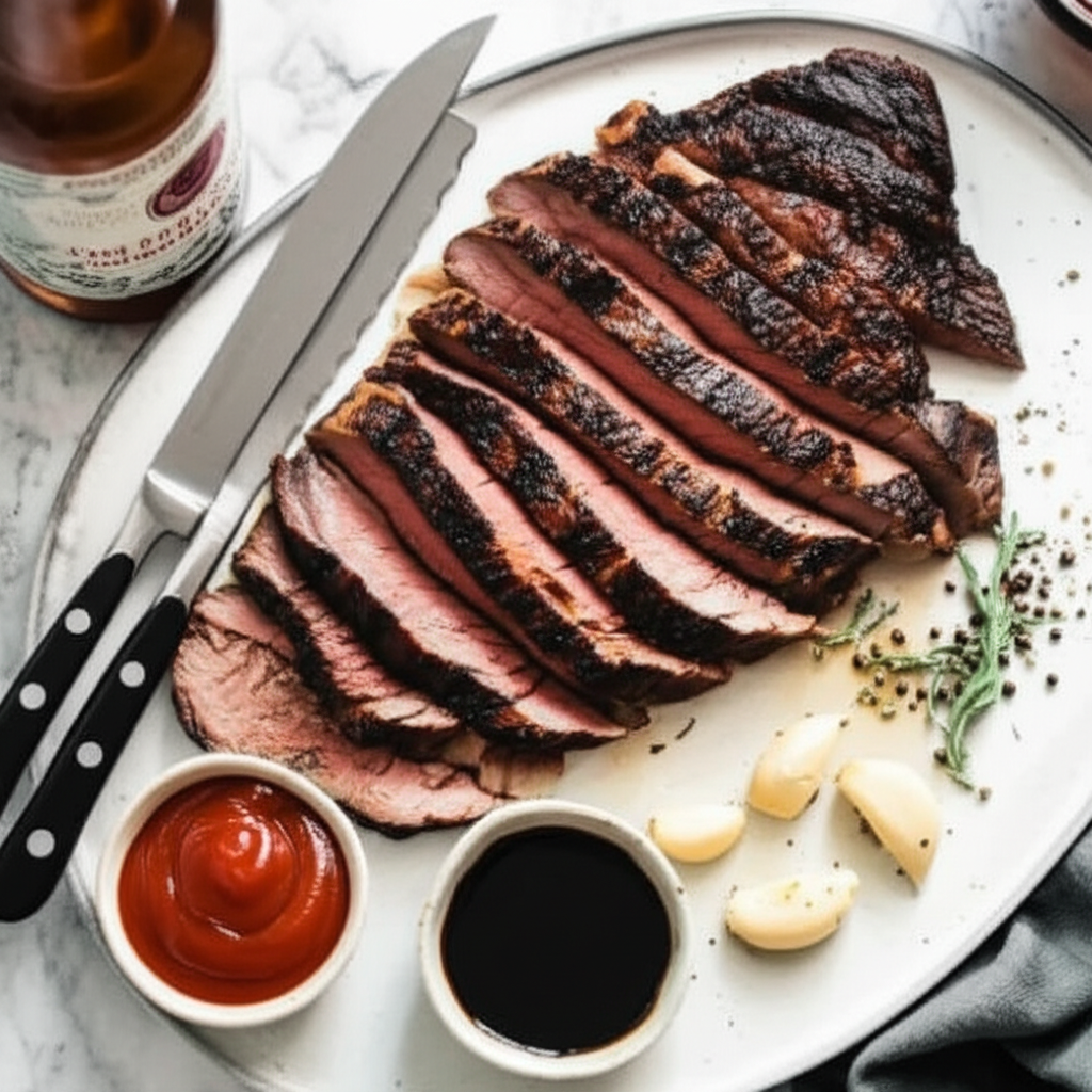 Balsamic Beer Flank Steak image
