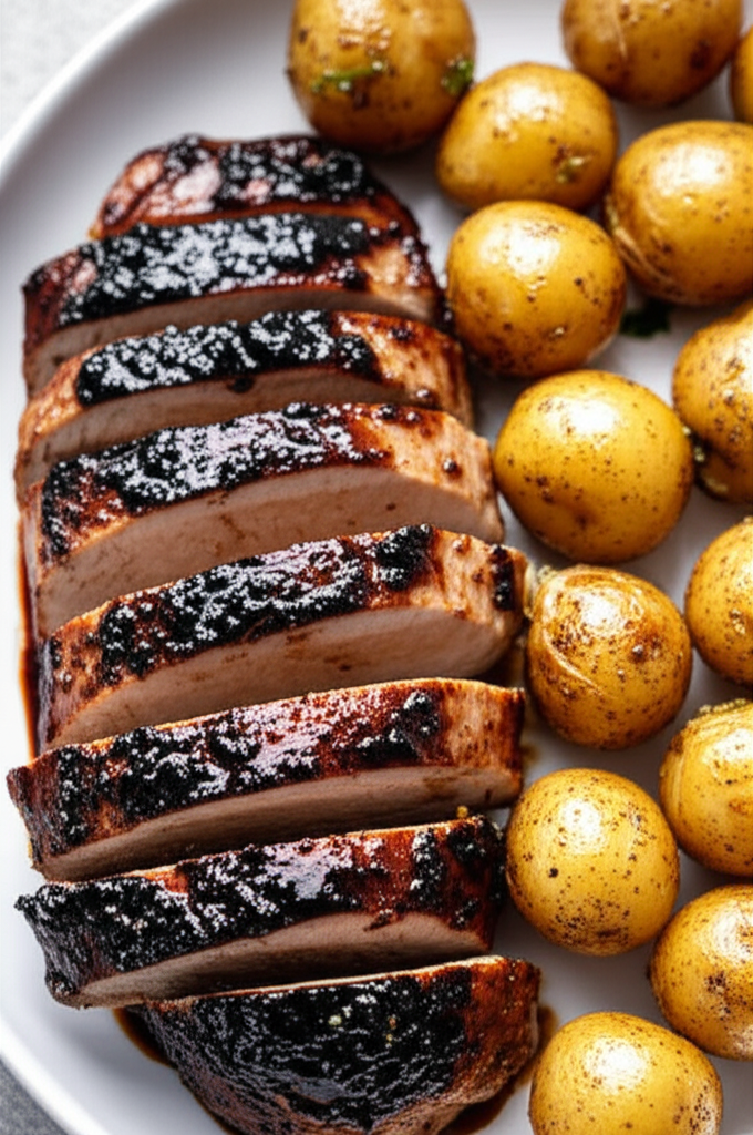 Balsamic Glazed Pork Tenderloin image