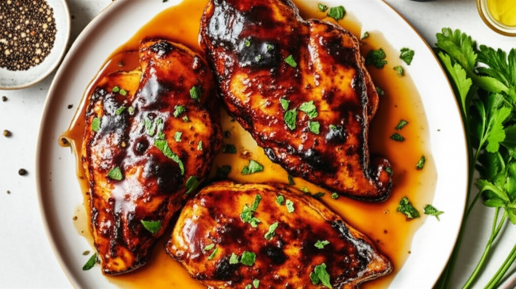 Balsamic Honey Glazed Chicken Breasts image