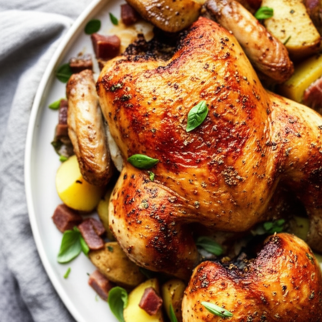 Balsamico Roast Chicken And Potatoes image