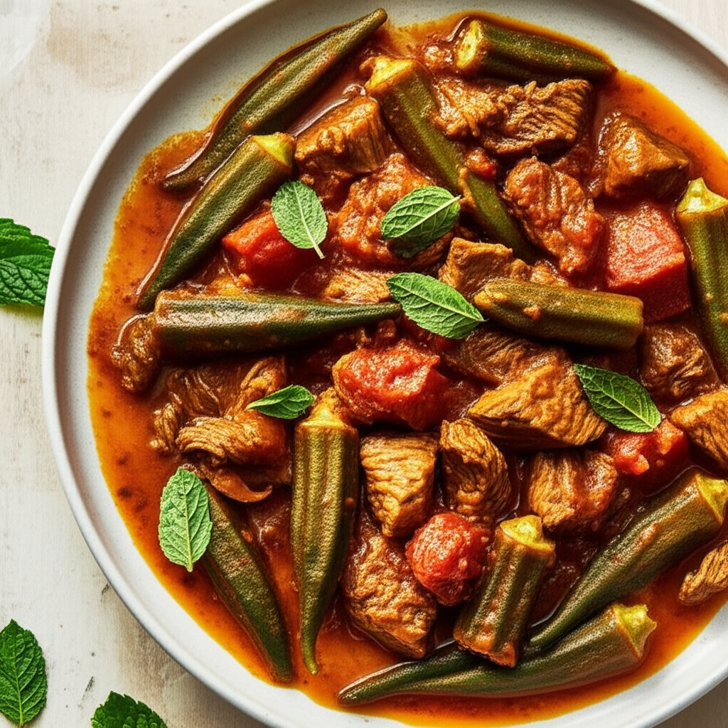 Bamya Lamb Or Beef And Okra Stew image