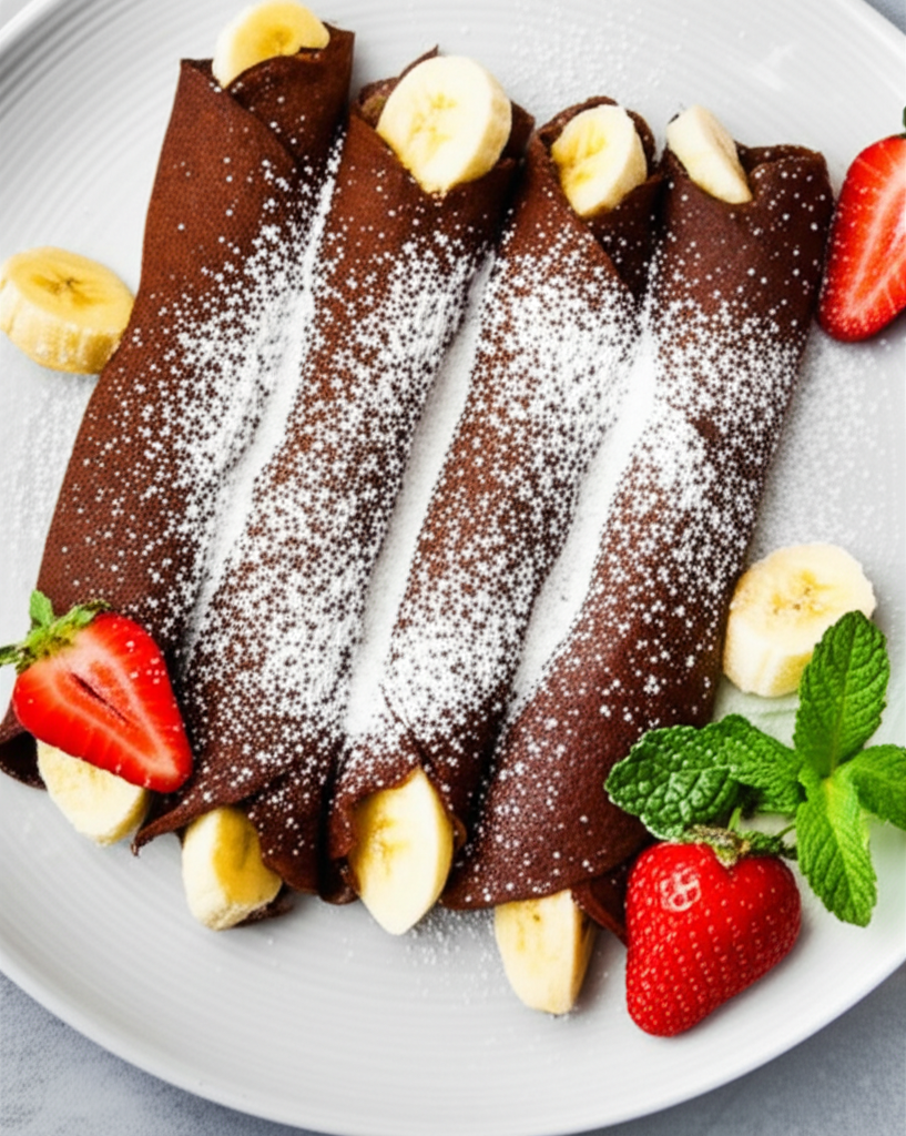 Banana Filled Chocolate Enchiladas image