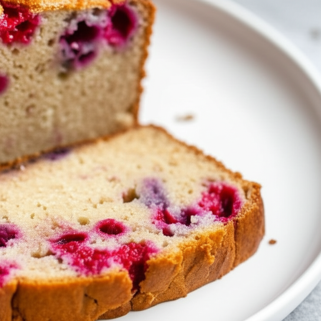 Banana Raspberry Bread Low Fat image