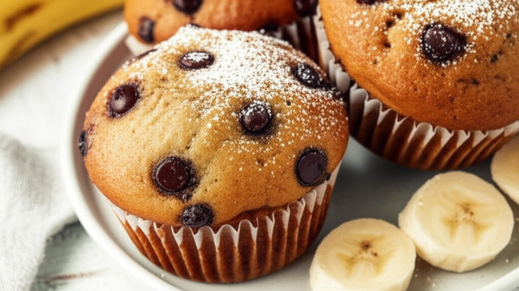 Banana And Chocolate Chip Muffins image