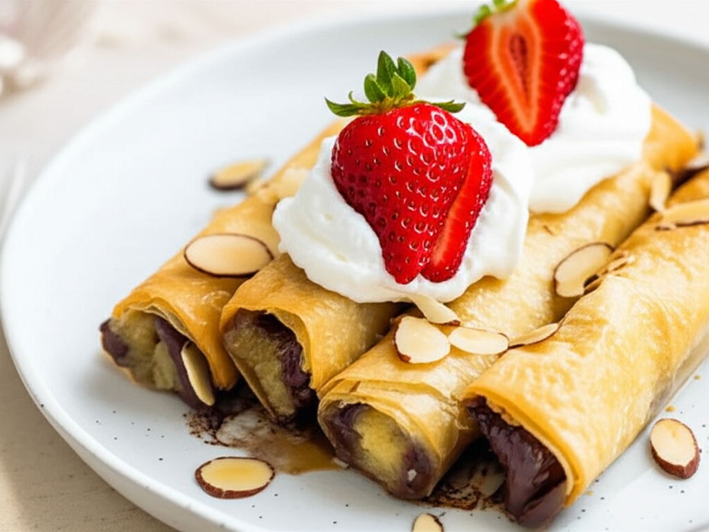 Banana And Chocolate In Phyllo image