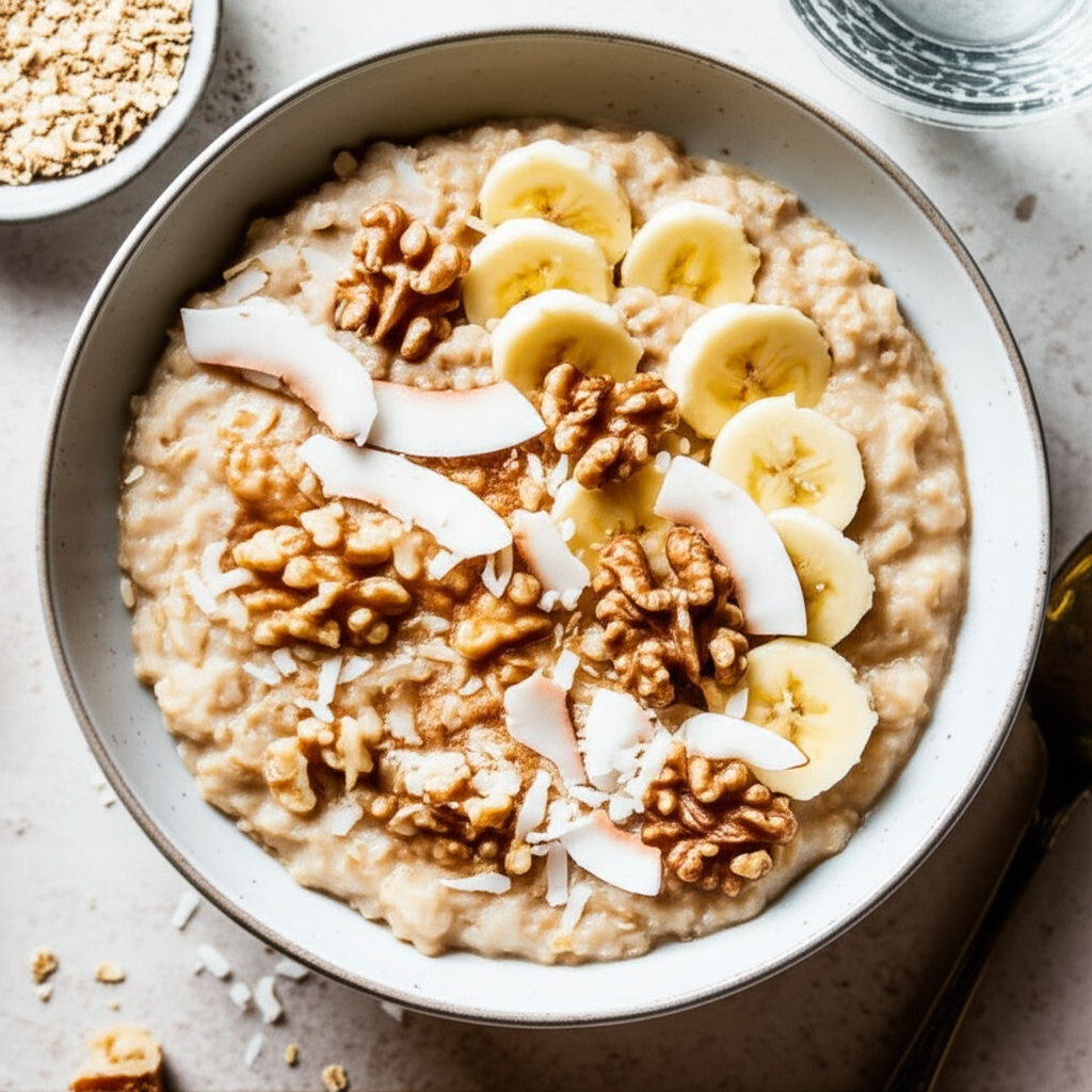 Banana And Coconut Oatmeal image