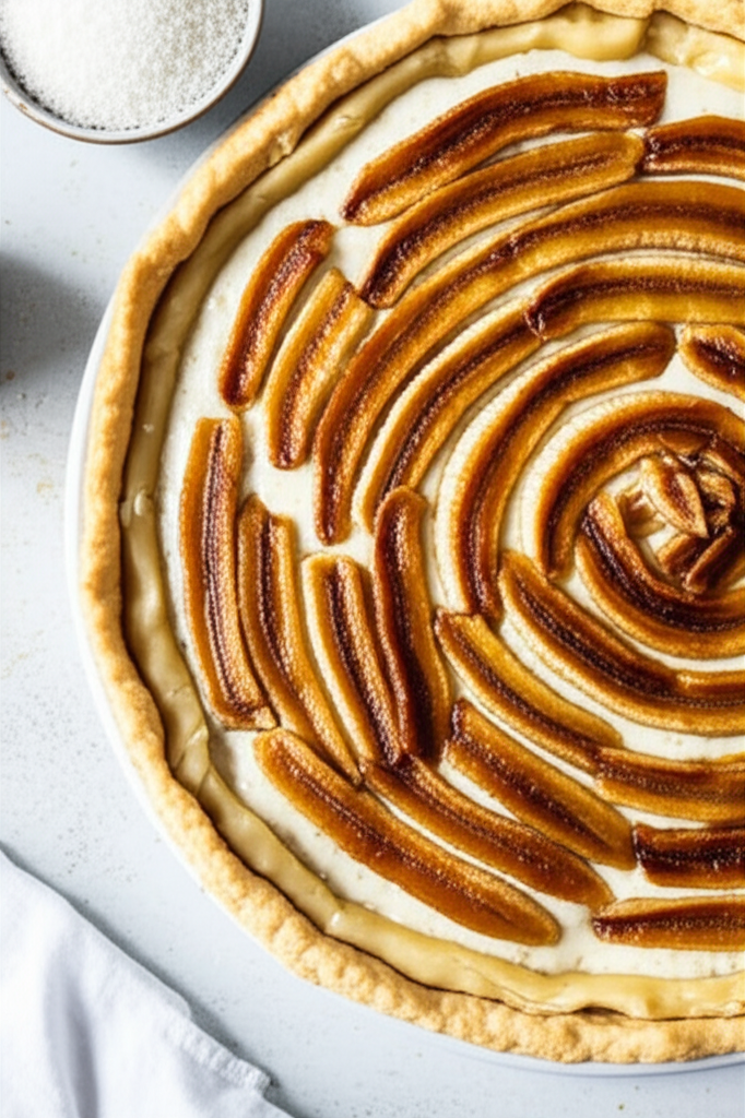 Banana And Coconut Tart image