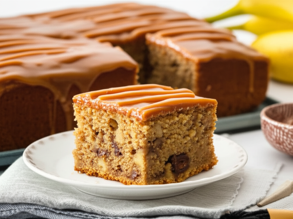 Banana And Mars Bar Cake image