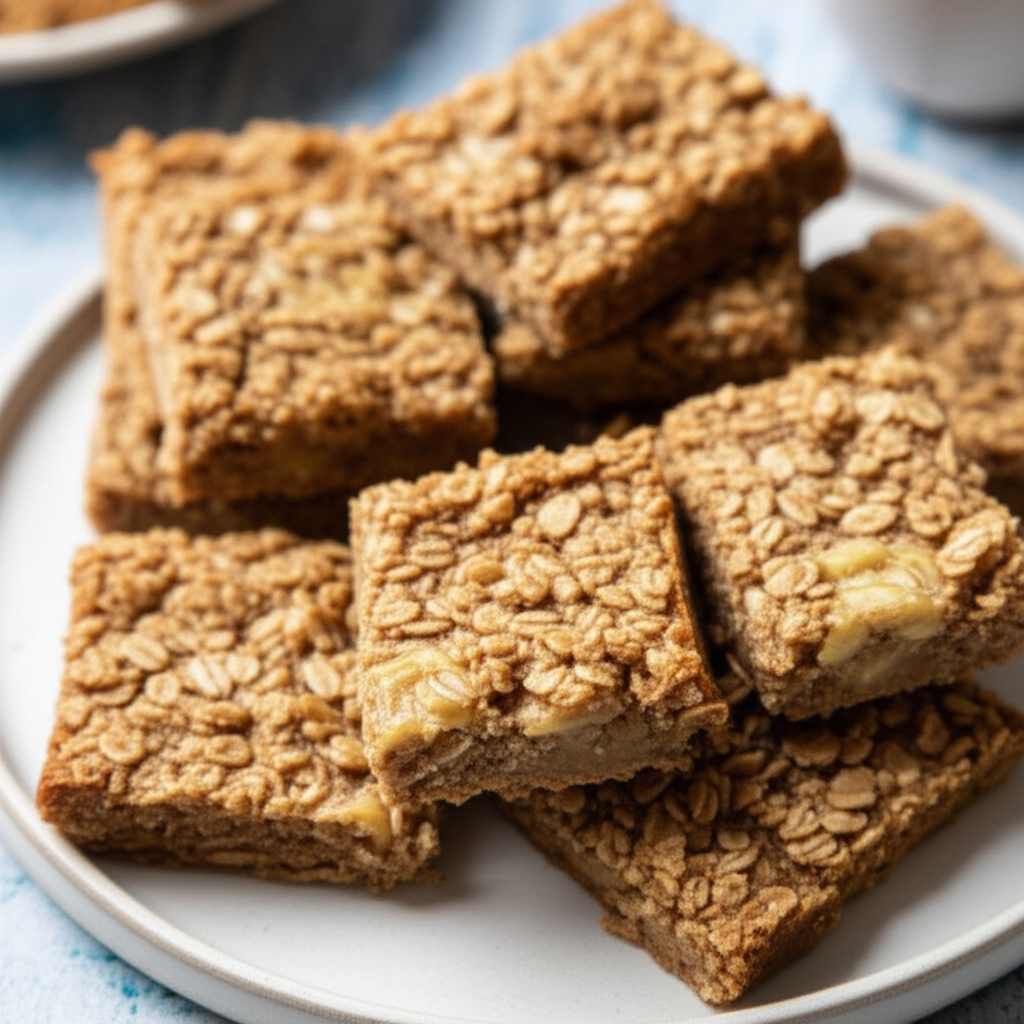 Banana And Oat Bars image