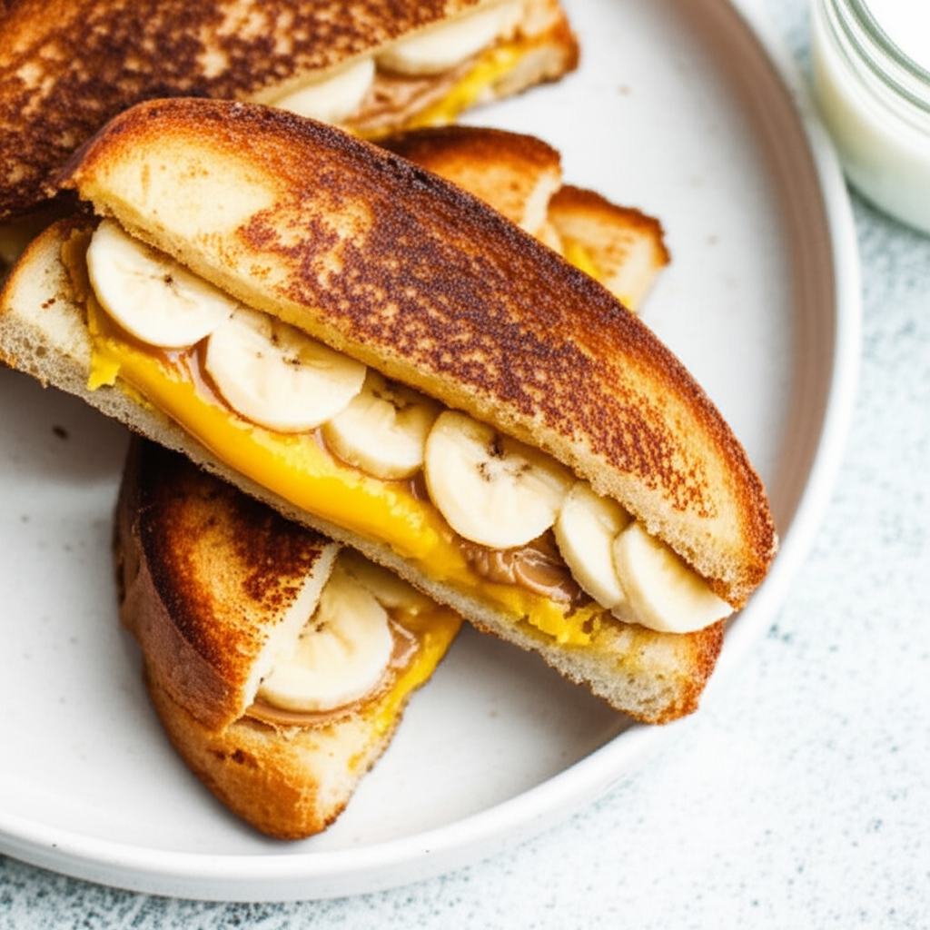 Banana And Peanut Butter Toast image
