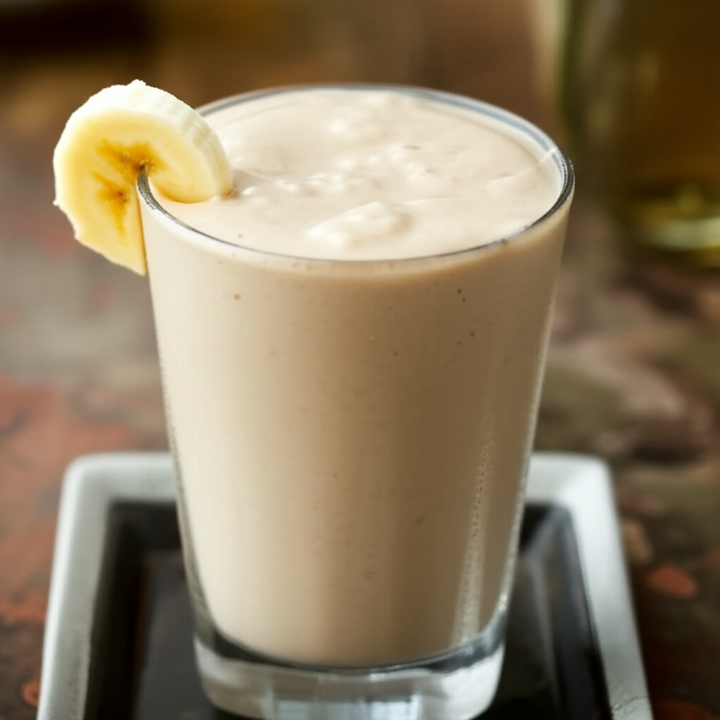 Banana And Rum Smoothie Alcoholic image