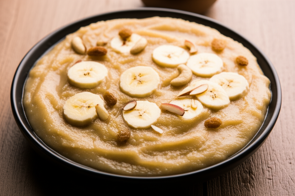 Banana And Semolina Pudding Sheera image