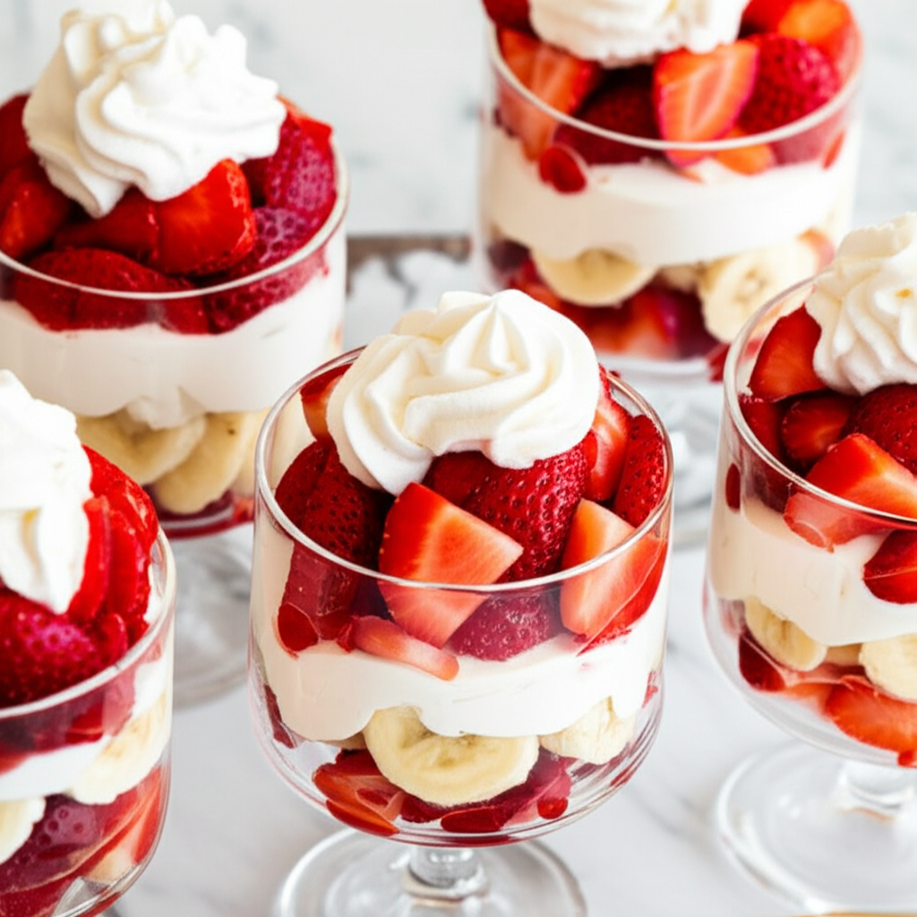 Banana And Strawberry Cups image