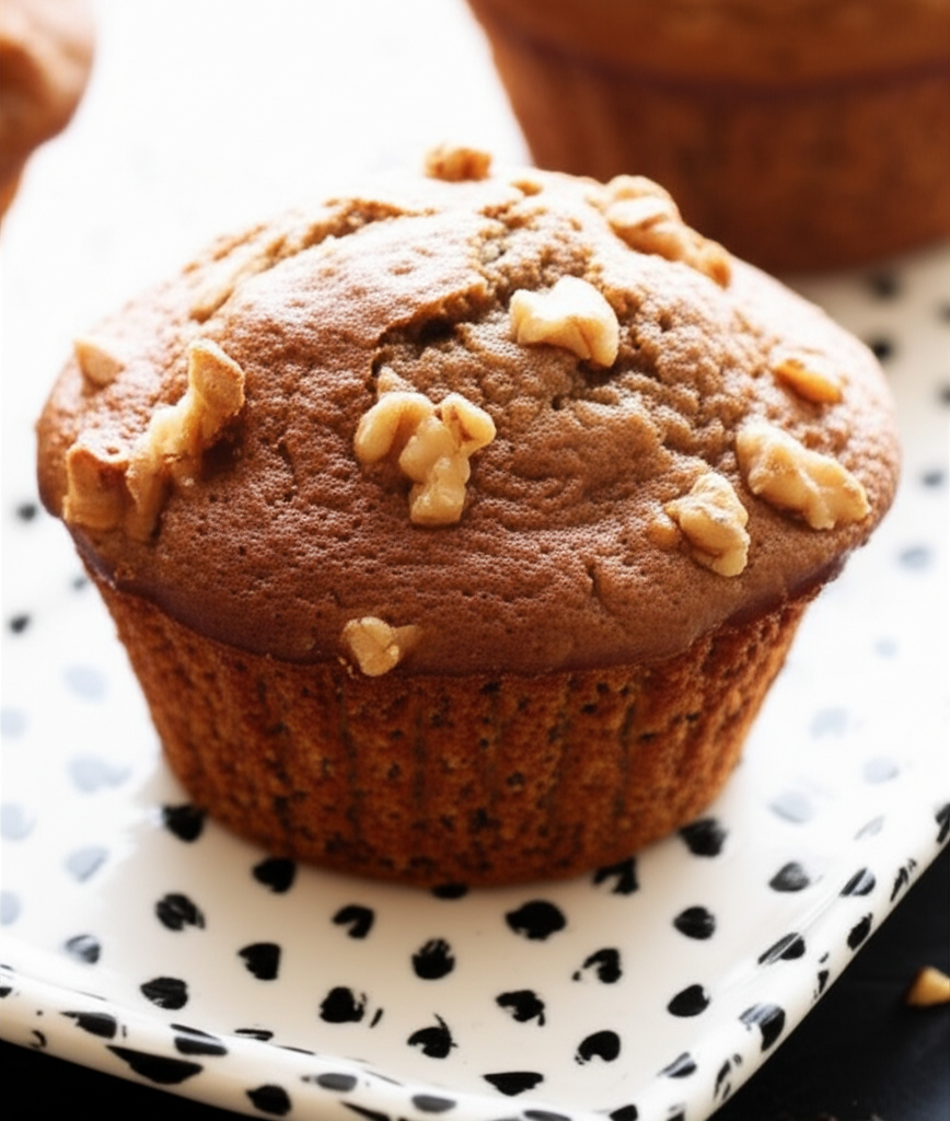 Banana And Walnut Muffins Very Healthy image