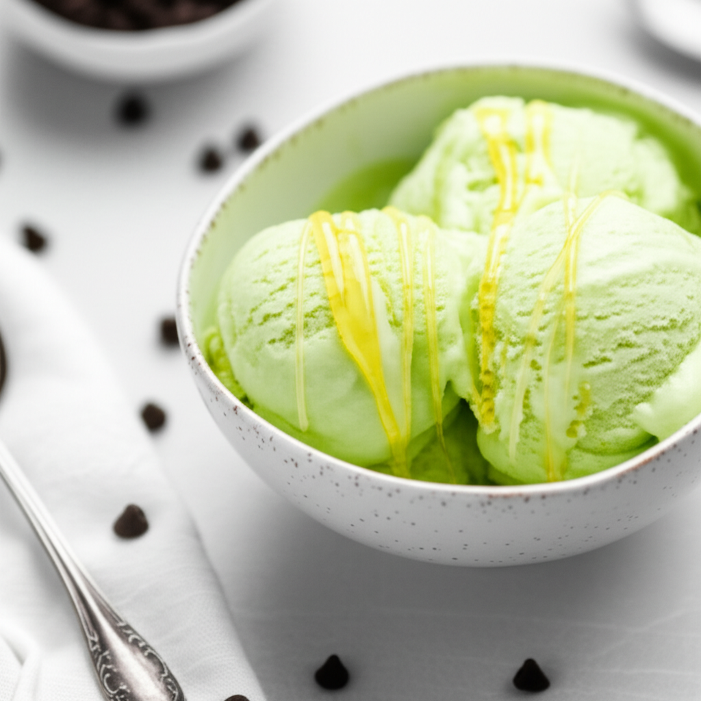Banana Avocado Pudding Ice Cream image