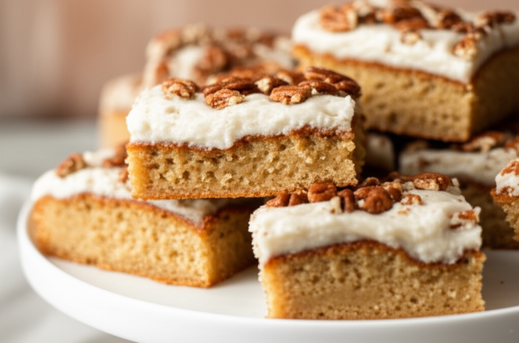 Banana Bars With Toasted Pecan Frosting image