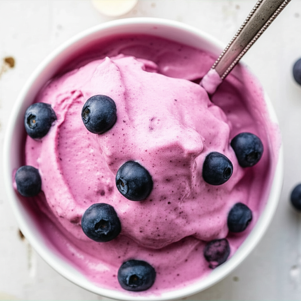 Banana Berry Frozen Yogurt image