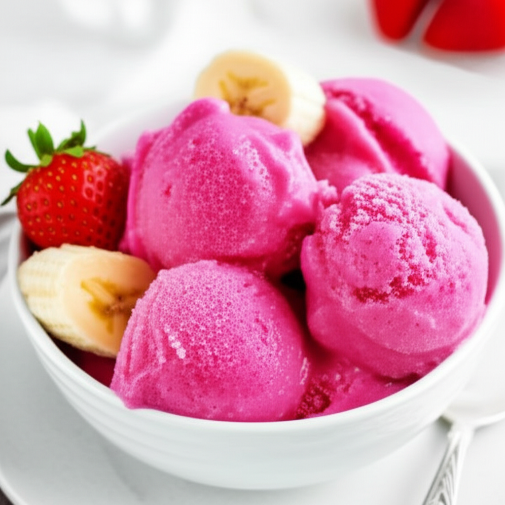 Banana Berry Sherbet image