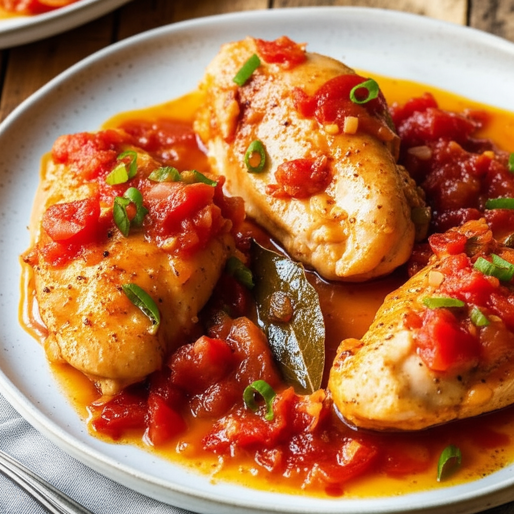 Poached Chicken Portuguese image