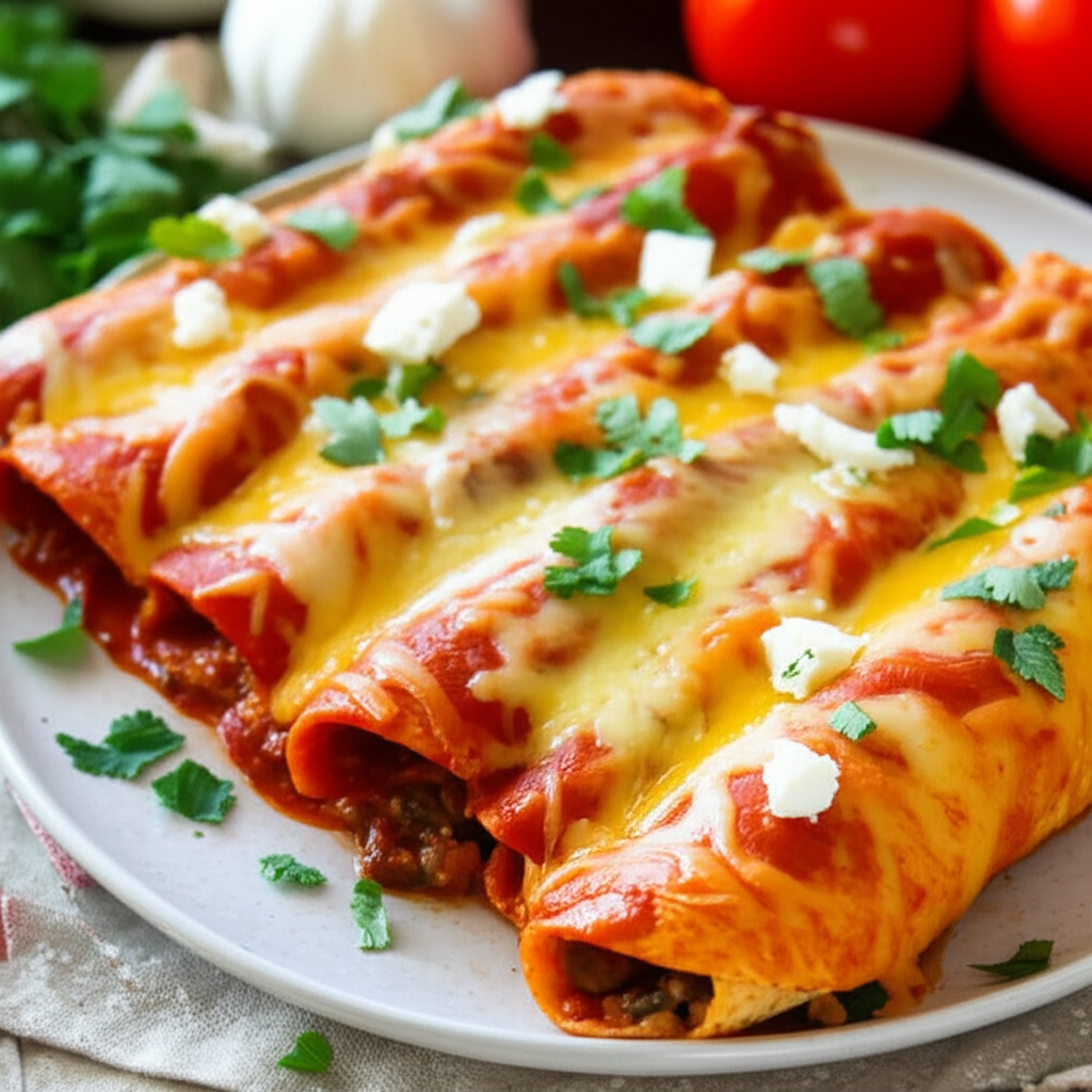 Poblano Chili Cheese Enchiladas image