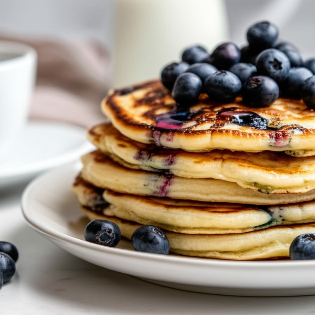 Banana Blueberry Pancakes image