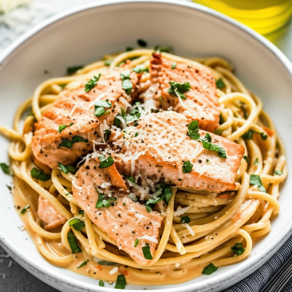 Buckley's Cajun Salmon Pasta image