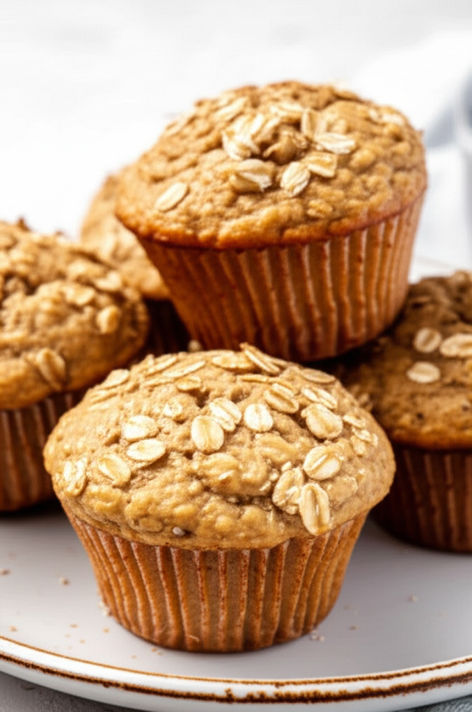 Banana Bran Oat Muffins image