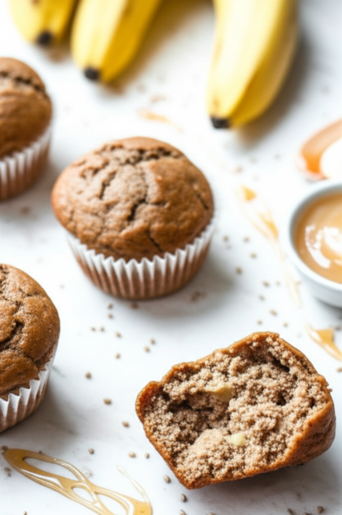 Banana Bread Muffins Egg Free Dairy Free image