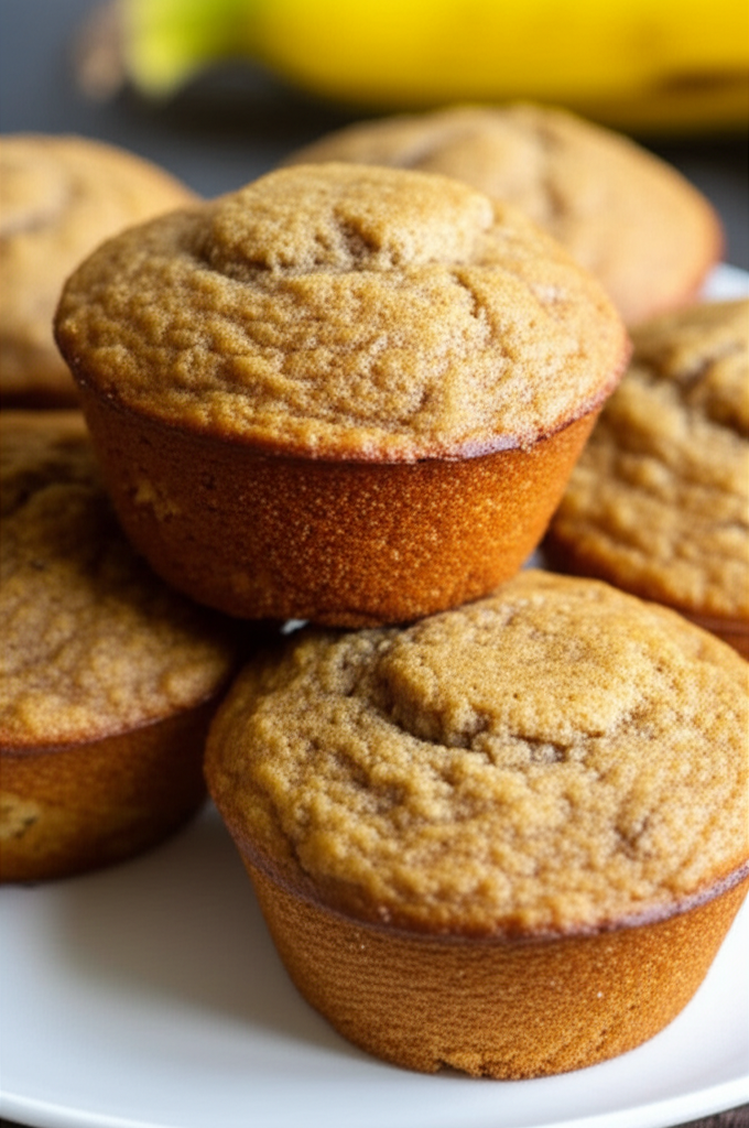 Banana Bread Muffins Low Carb Low Sugar image