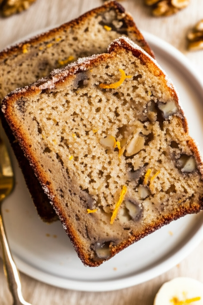 Banana Bread With Walnuts And Orange Zest image