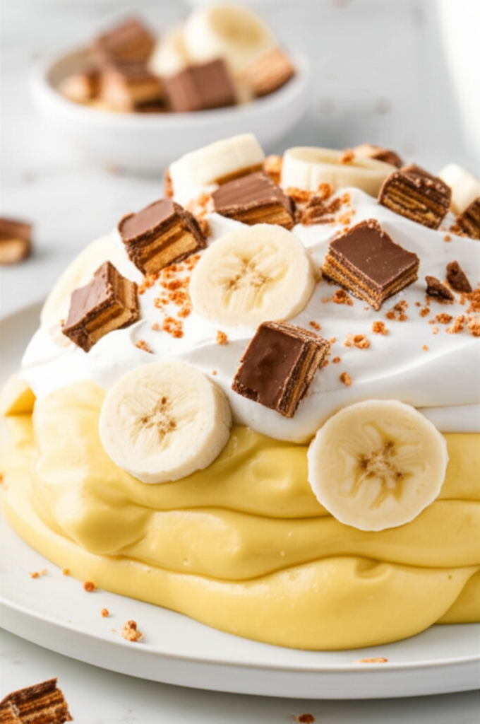 Banana Butterfinger Pudding image