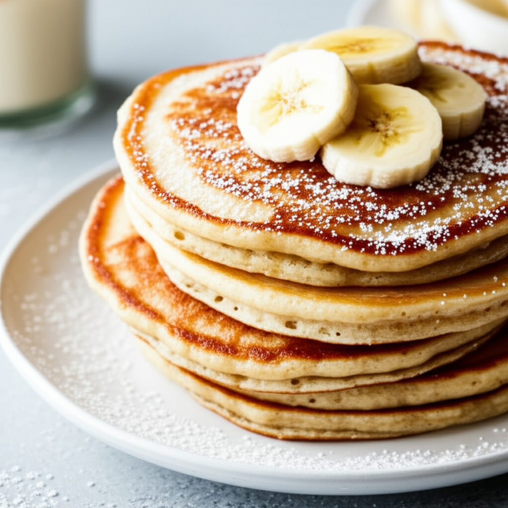 Banana Buttermilk Pancakes image