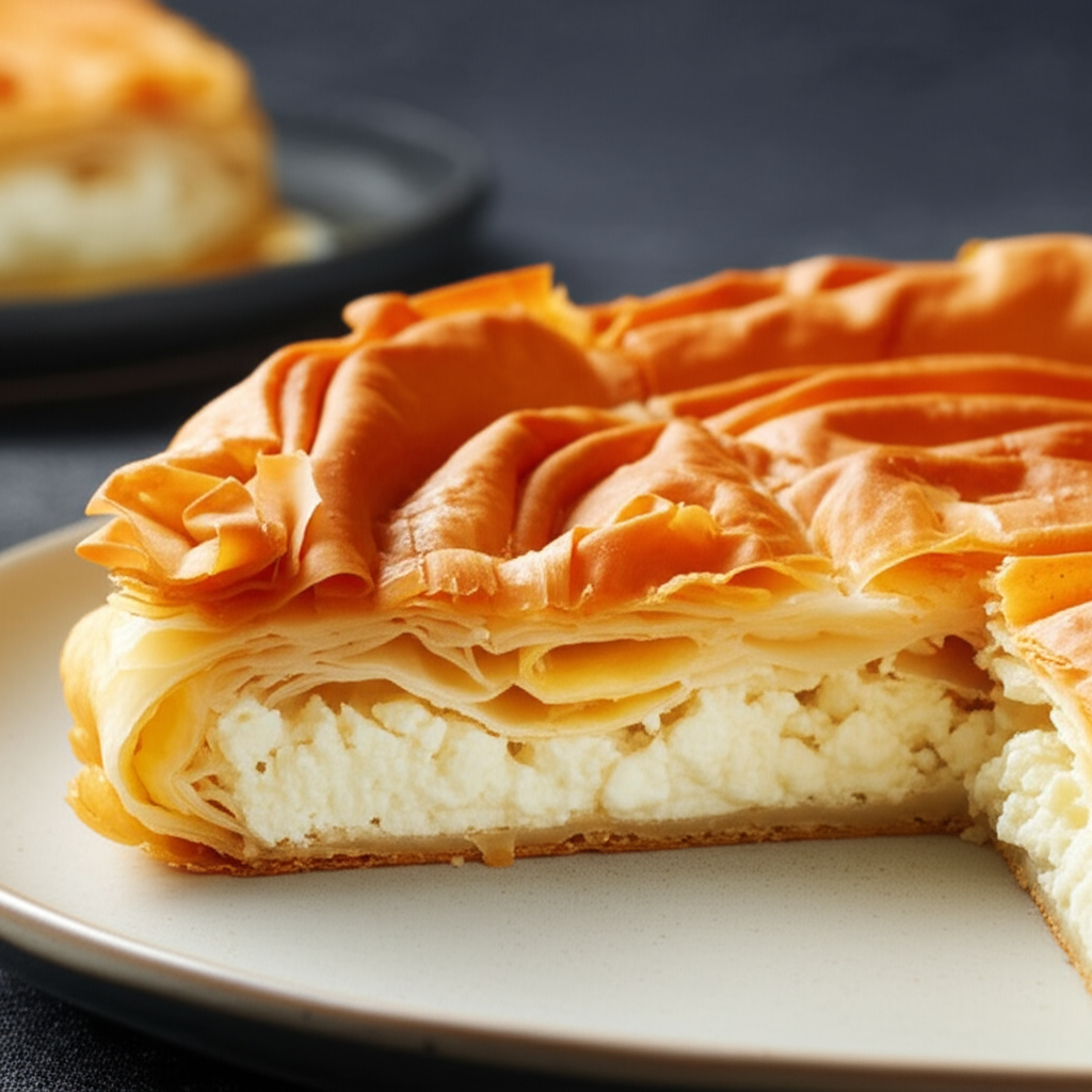 Burek Or Feta Cheese Phyllo Pie image