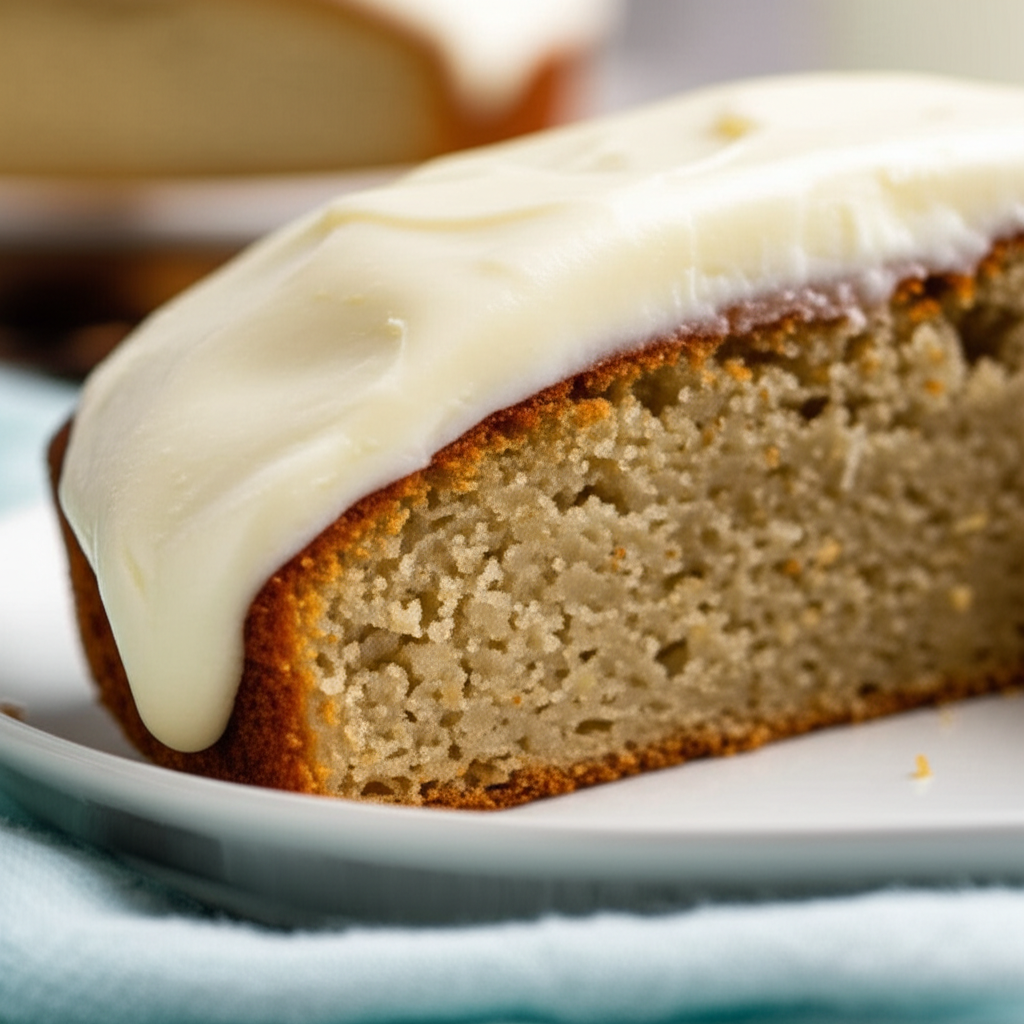 Banana Cake With Homemade Pudding Icing image