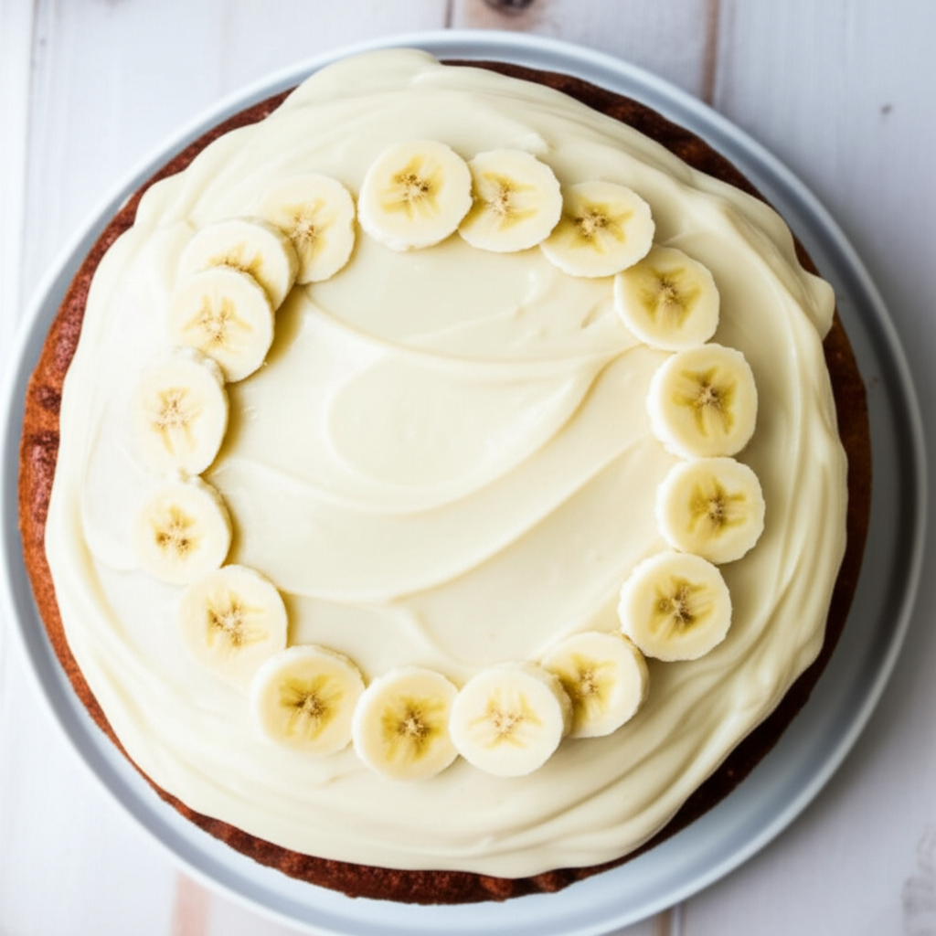 Banana Cake With Pudding Icing image