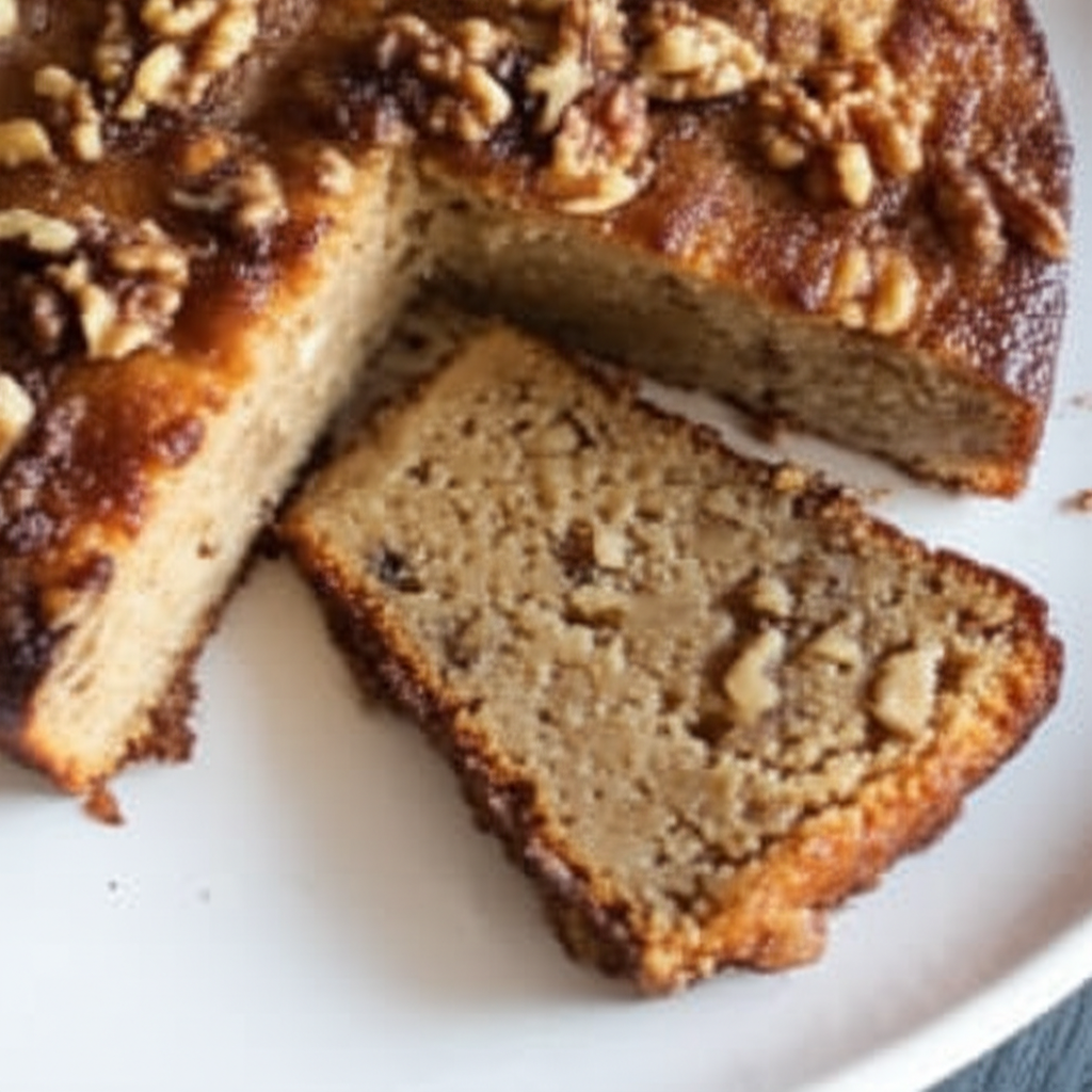 Banana Cake With Walnuts Vietnamese Chuoi Nuong image