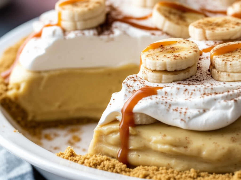 Banana Caramel Spice Pie image