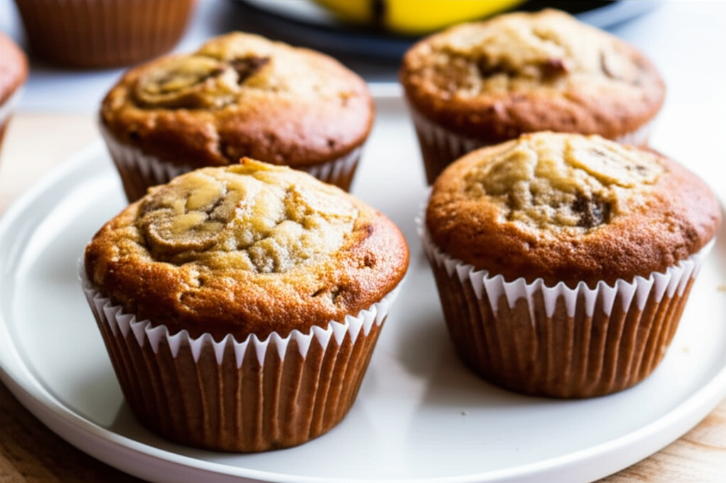 Banana Cardamom Muffins image