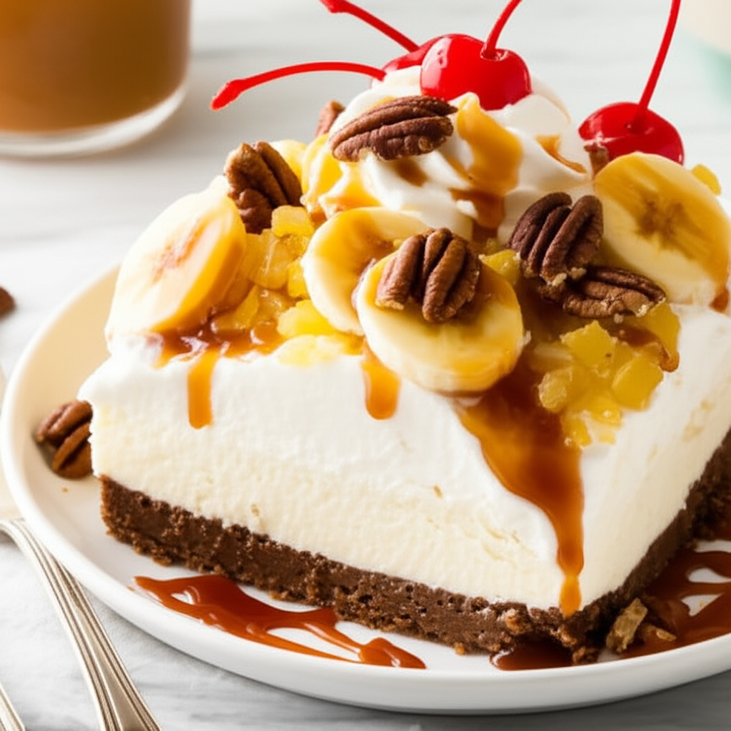 Banana Cheesecake Dessert image