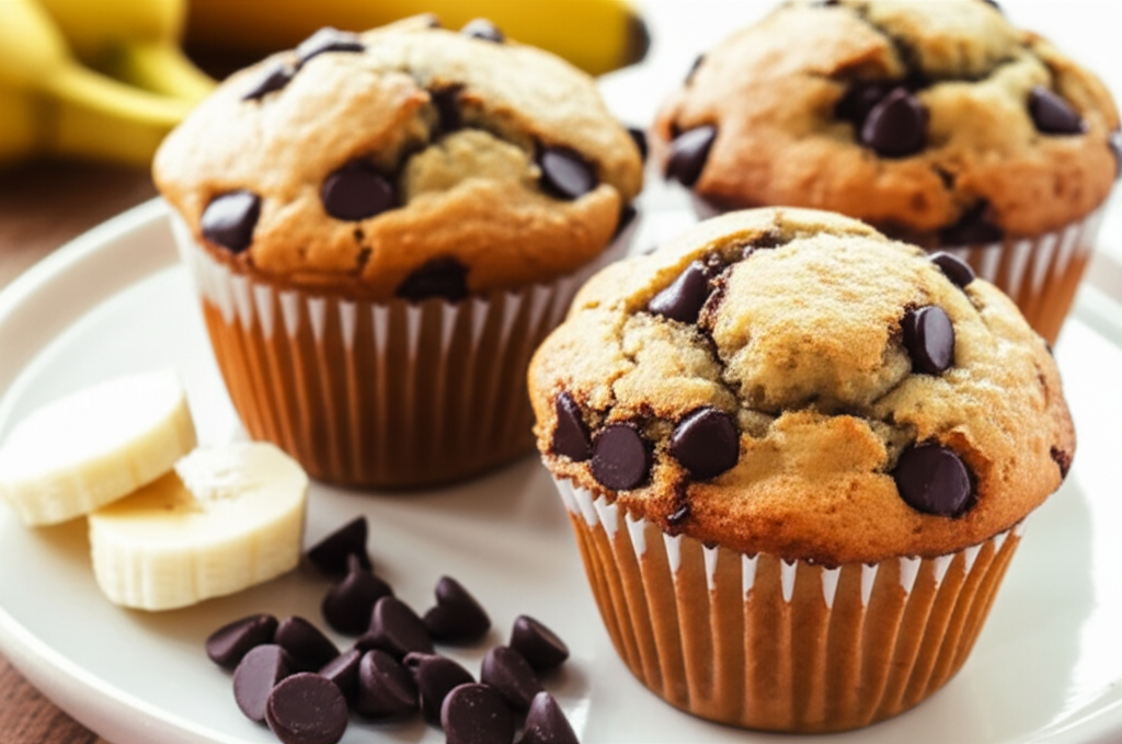 Banana Chocolate Chip Muffins image