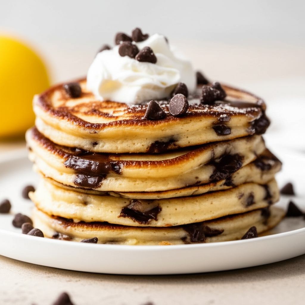 Banana Chocolate Chunk Pancakes image