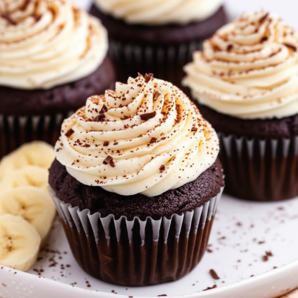 Banana Chocolate Cupcakes image