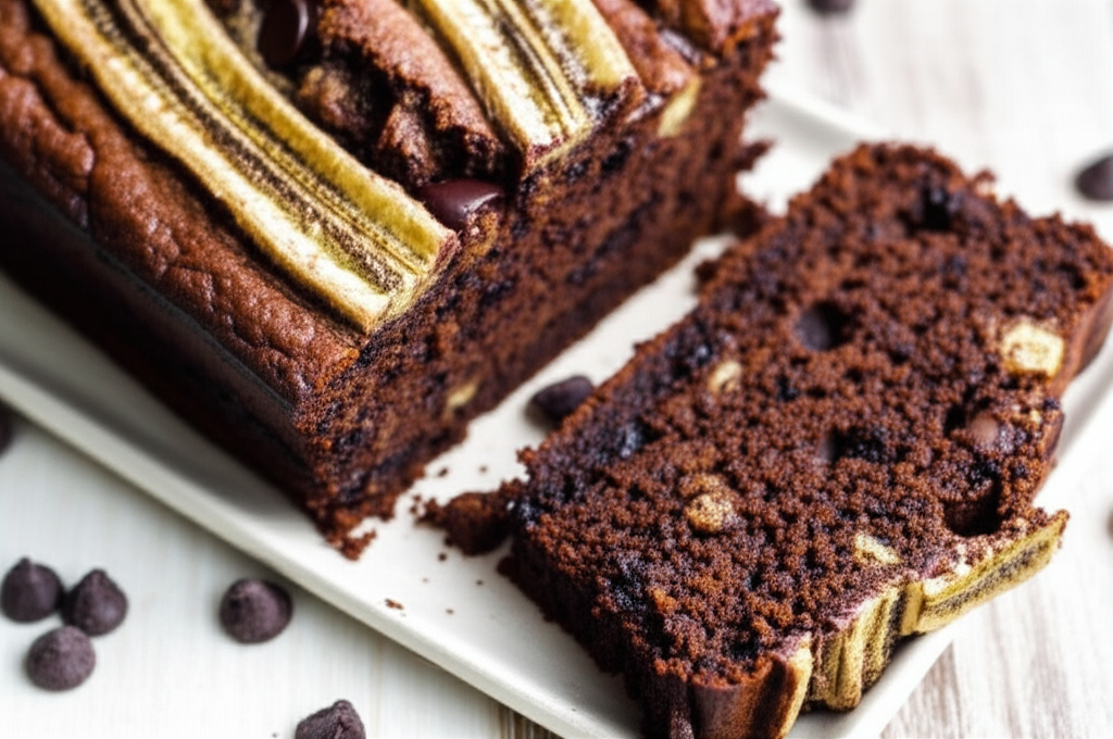 Banana Chocolate Loaf image