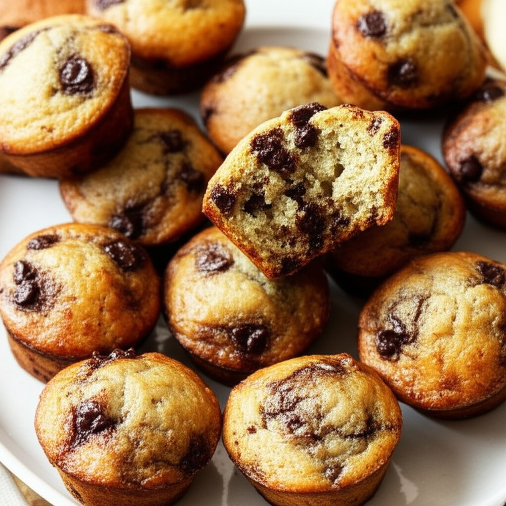 Banana Chocolate Mini Muffins image