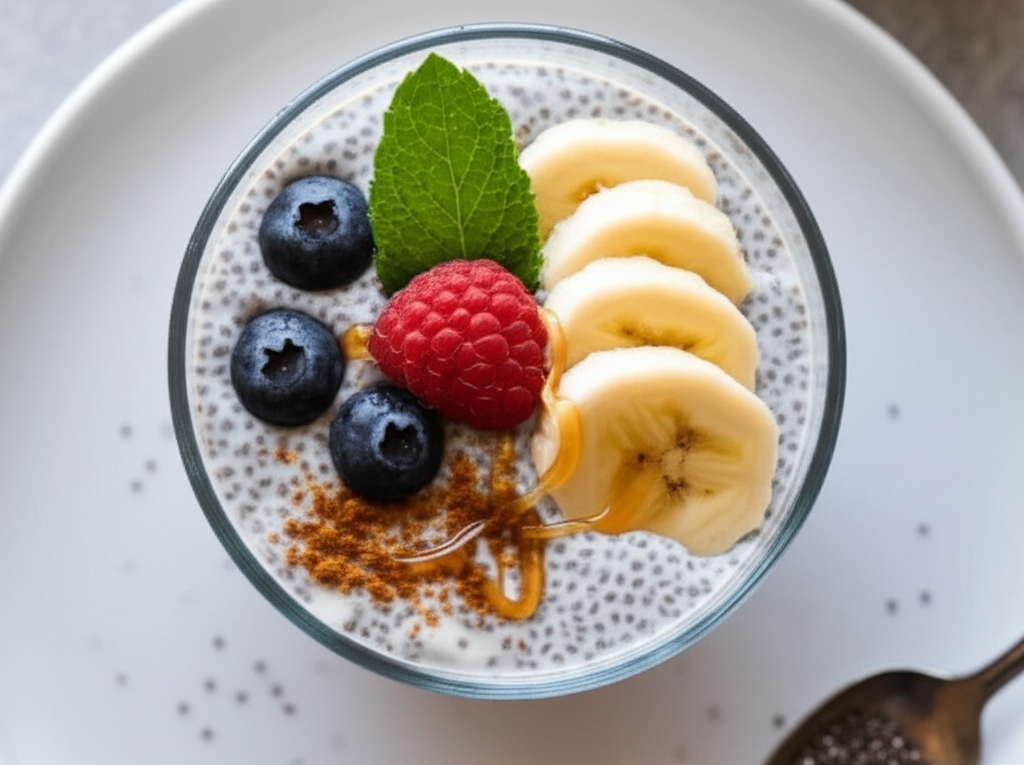 Banana Coconut Chia Pudding image